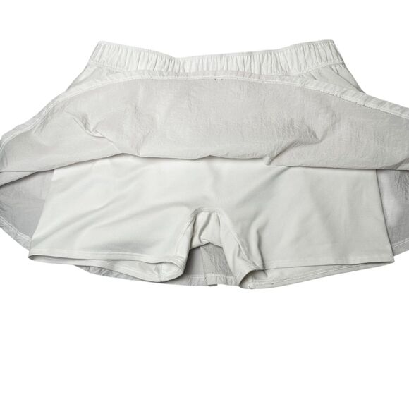 Nike Dri-FIT Tennis Skirt White Built In Shorts M | Preppy Retro Court Skort - Picture 6 of 10